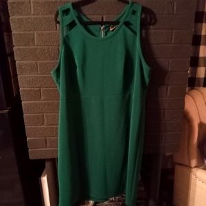 Lane Bryant emerald green dress